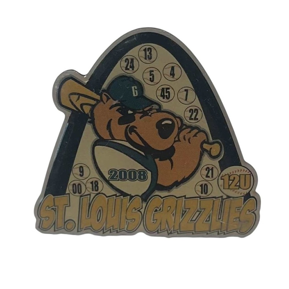 2008 Cooperstown Dreams Park Trading Pins St. Louis Grizzlies Baseball Pin